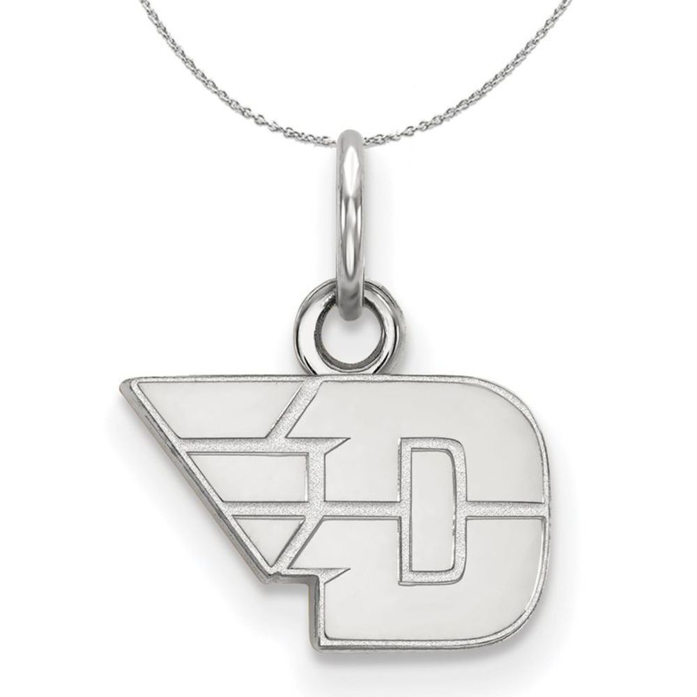 Sterling Silver U. of Dayton XS (Tiny) Necklace - 18 Inch